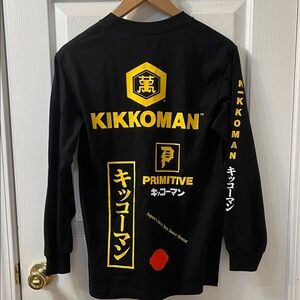 PRIMITIVE x Kikkoman collab Long Sleeve T Shirt Size Small